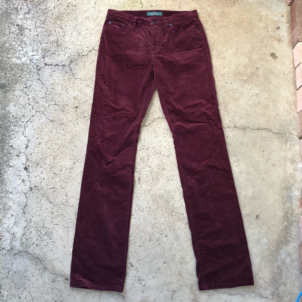 LRL Cotton Cords Merlot w30 unused